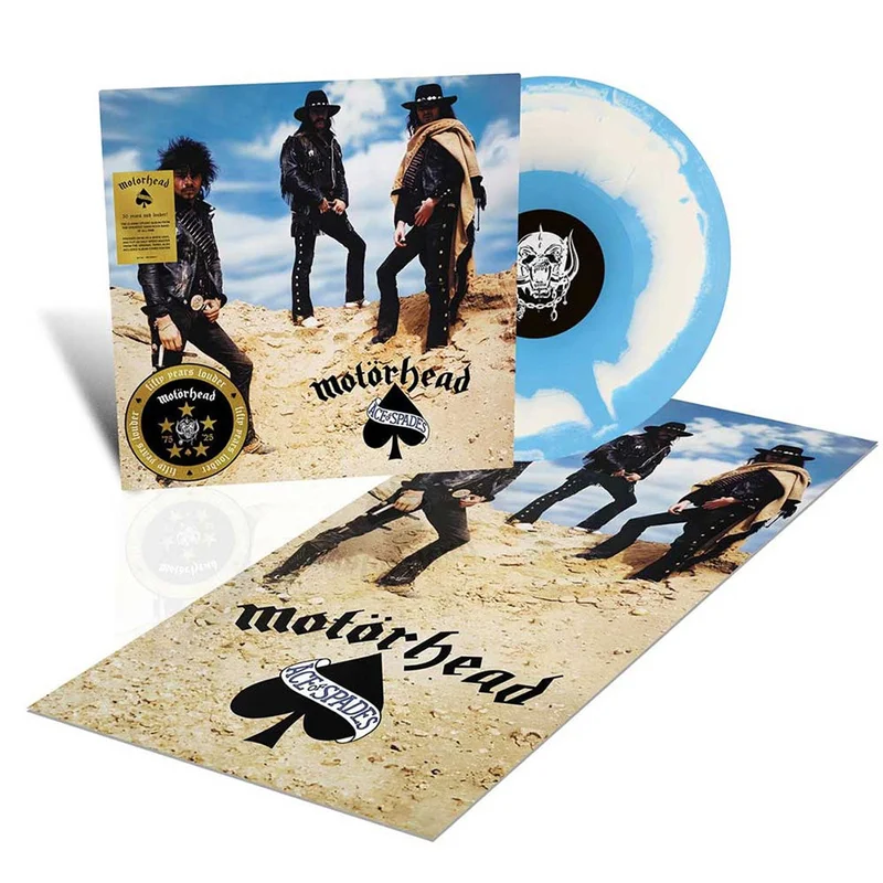 MOTRHEAD 'ACE OF SPADES' LP (50th Anniversary Edition, Blue and White Vinyl)