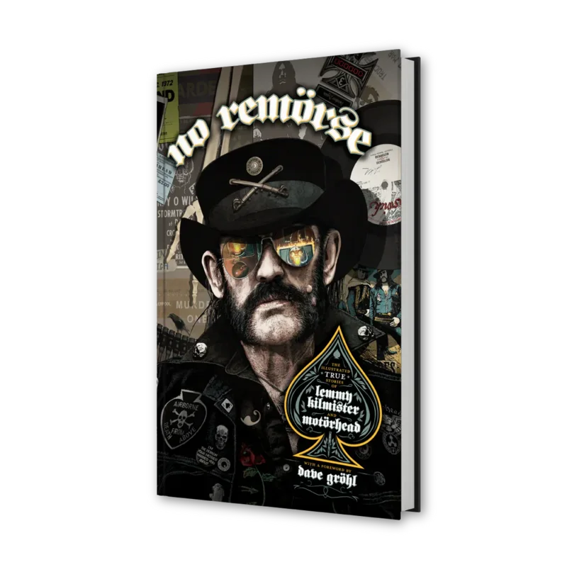 MOTRHEAD 'NO REMORSE: THE ILLUSTRATED TRUE STORIES OF LEMMY KILMISTER AND MOTRHEAD' BOOK