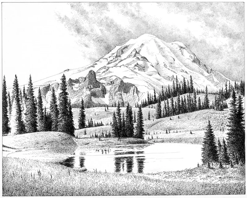 Mt. Rainer (Framed)