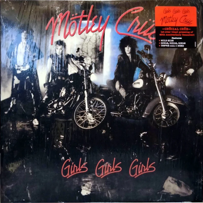 Mtley Cre - Girls, Girls, Girls (LP, Album, RE, RM, 40t) (Mint (M))