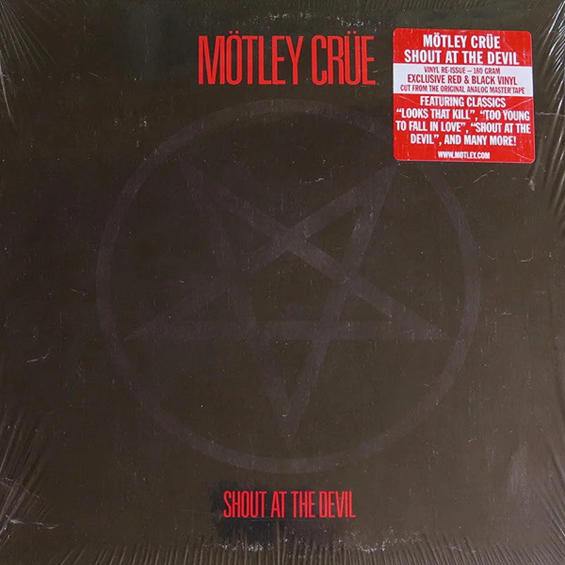 Mtley Cre - Shout At The Devil (LP, Album, Ltd, RE, RM, Red) (Near Mint (NM or M-))