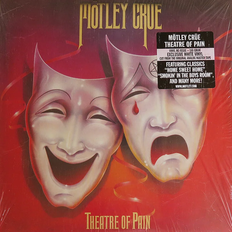 Mtley Cre - Theatre Of Pain (LP, Album, Ltd, RE, Whi) (Near Mint (NM or M-))