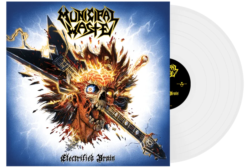 MUNICIPAL WASTE 'ELECTRIFIED BRAIN' LIMITED EDITION WHITE LP  ONLY 300 MADE