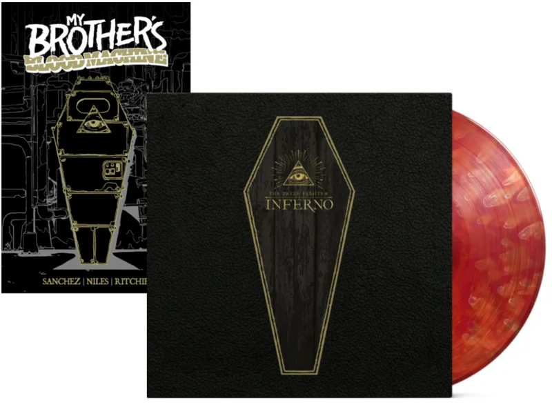 MY BROTHERS BLOOD MACHINE BOOK + THE PRIZE FIGHTER INFERNO LP BUNDLE (Claudio Sanchez)