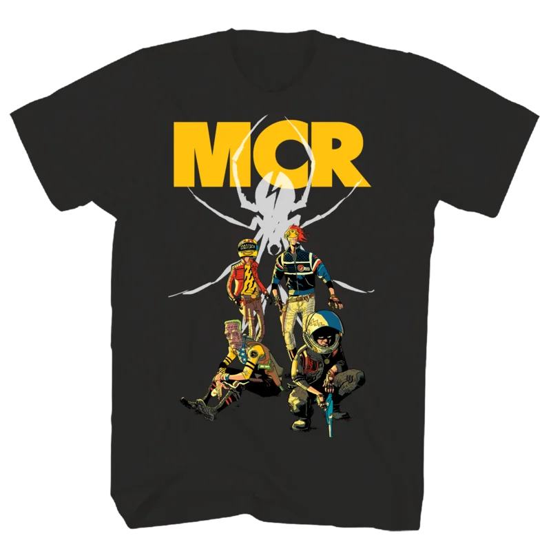 MY CHEMICAL ROMANCE KILL JOYS PIN UP BLACK T-SHIRT BLACK