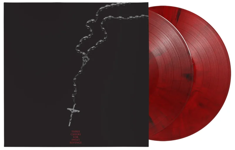 MY CHEMICAL ROMANCE 'THREE CHEERS FOR SWEET REVENGE' DELUXE EDITION 2LP (Red & Black Marble Vinyl)
