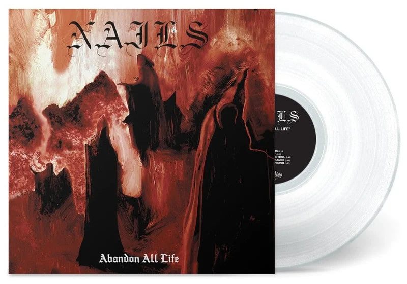 NAILS ABANDON ALL LIFE LP (Limited Edition  Only 300 made, Opaque White Vinyl)