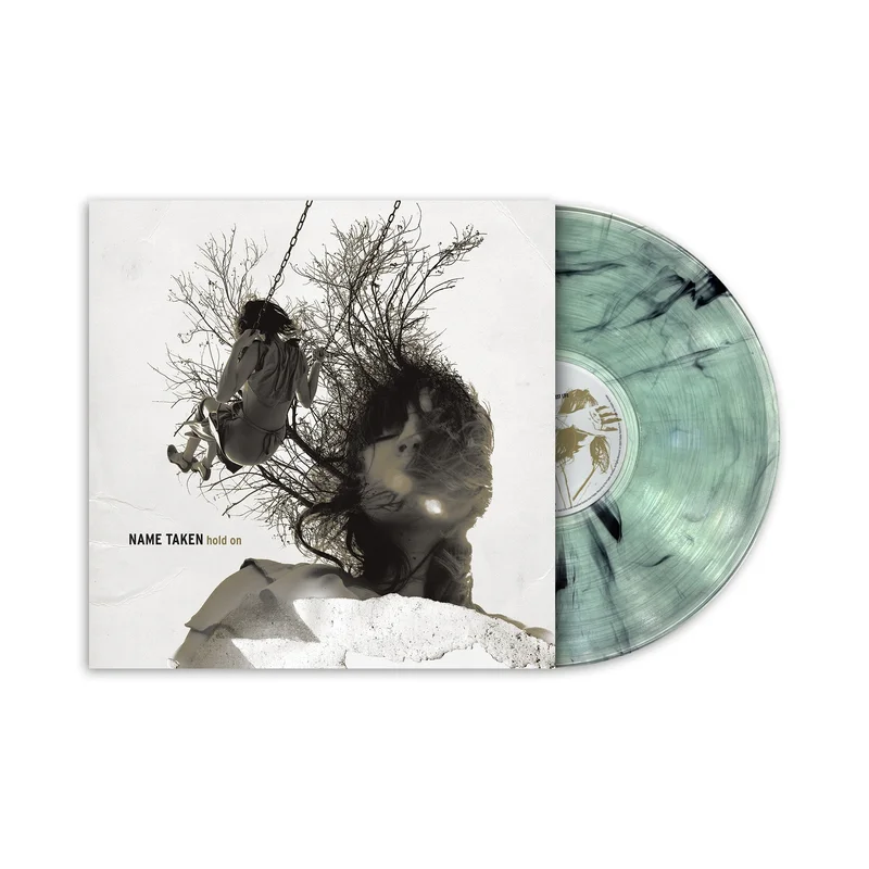 NAME TAKEN HOLD ON LP (Limited Edition  Only 250 Made, Coke Bottle Clear w/ Black Swirl Vinyl)