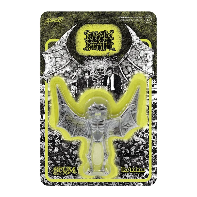 NAPALM DEATH REACTION FIGURE - SCUM DEMON (LIME GREEN)