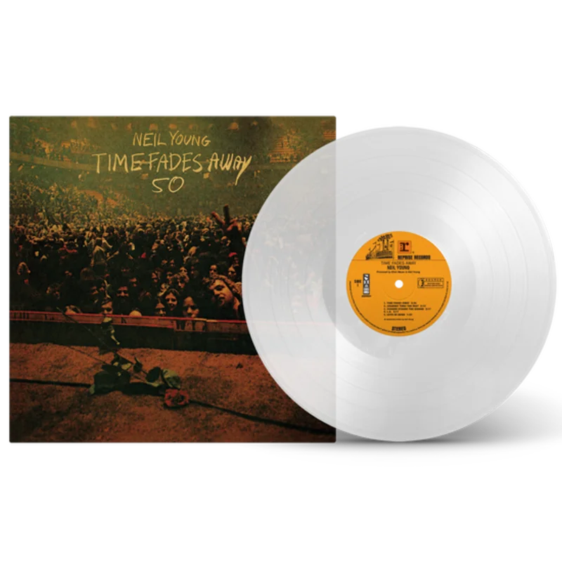 NEIL YOUNG 'TIME FADES AWAY' LP (50th Anniversary Edition, Clear Vinyl)