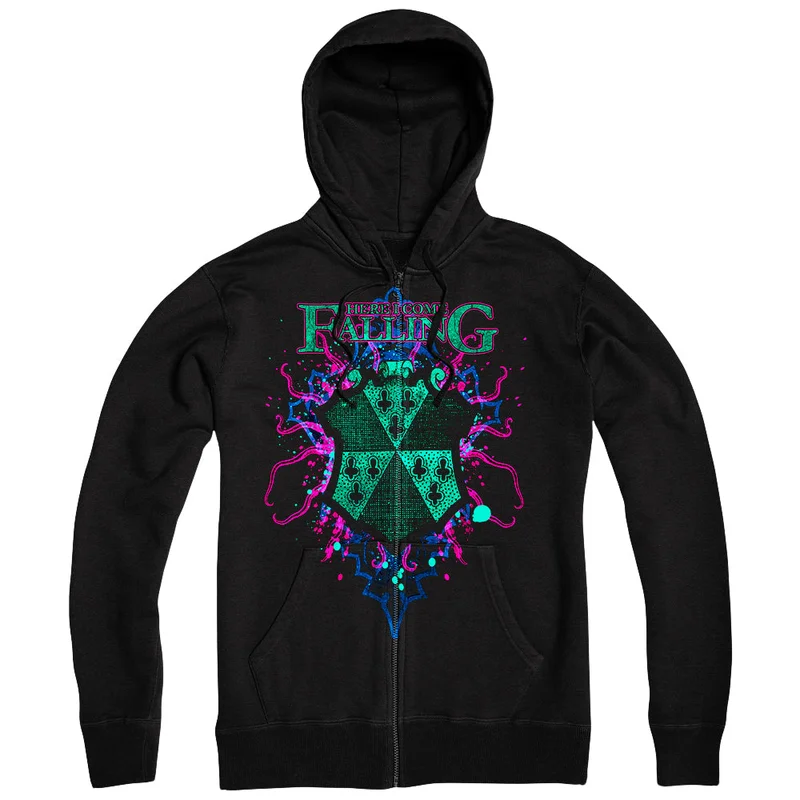 Neon Shield Black Zip-Up
