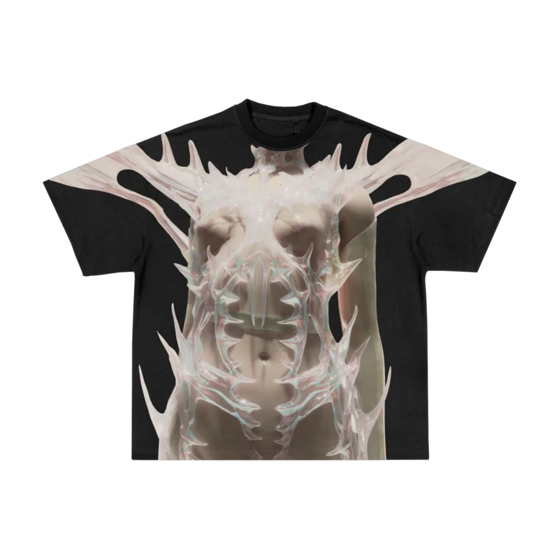 Neurotica All-Over-Print Black T-Shirt