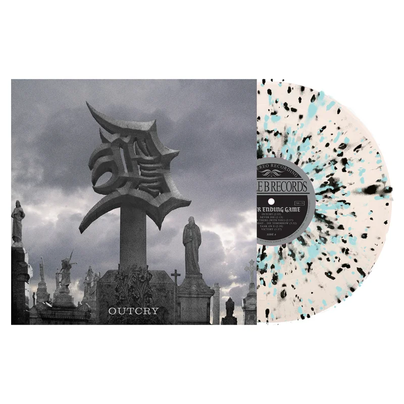 NEVER ENDING GAME OUTCRY LP (Limited Edition  Only 250 made, Ultra Clear w/Blue & Black Splatter Vinyl)
