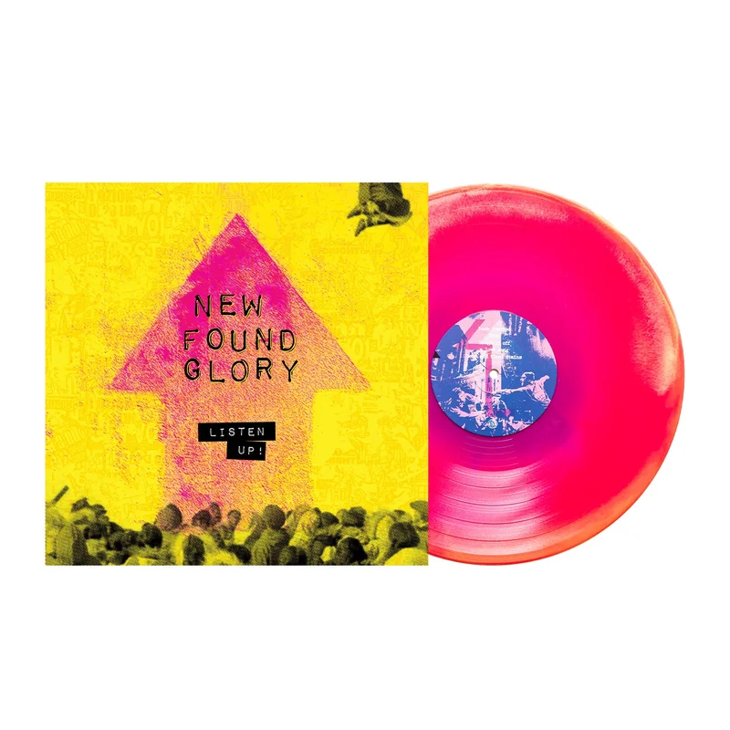 NEW FOUND GLORY LISTEN UP! LP (Exclusive  Limited to 400, Neon Violet, Magenta, & Yellow A-side B-side Vinyl)