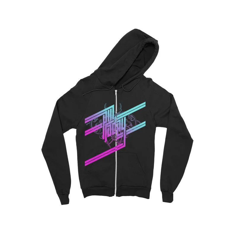 New Wave Black Zip-Up