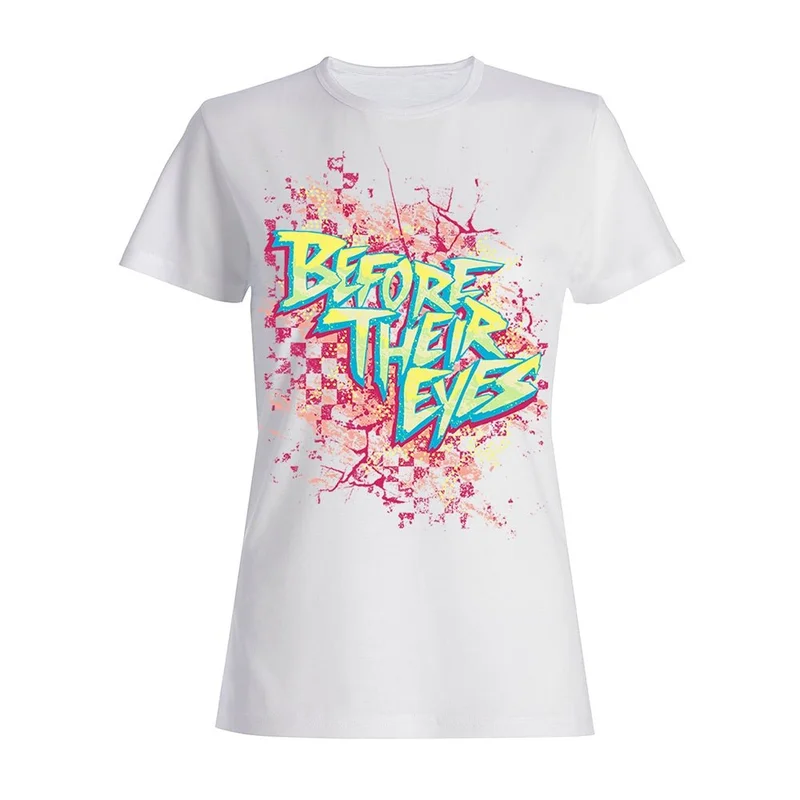 New Wave Logo White Girl Shirt