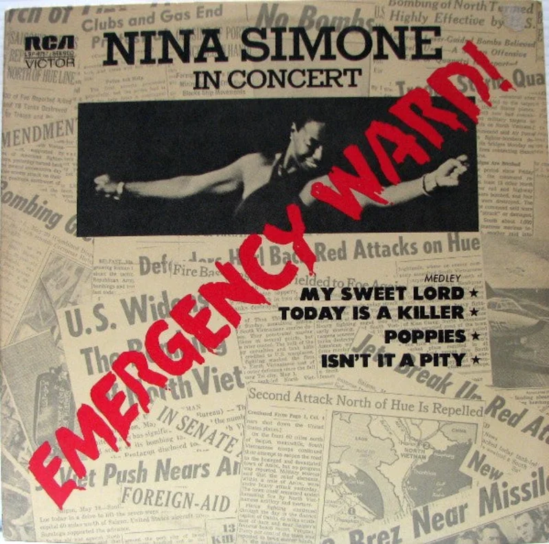 Nina Simone - In Concert - Emergency Ward! (LP, Album, Roc) (Very Good Plus (VG+))