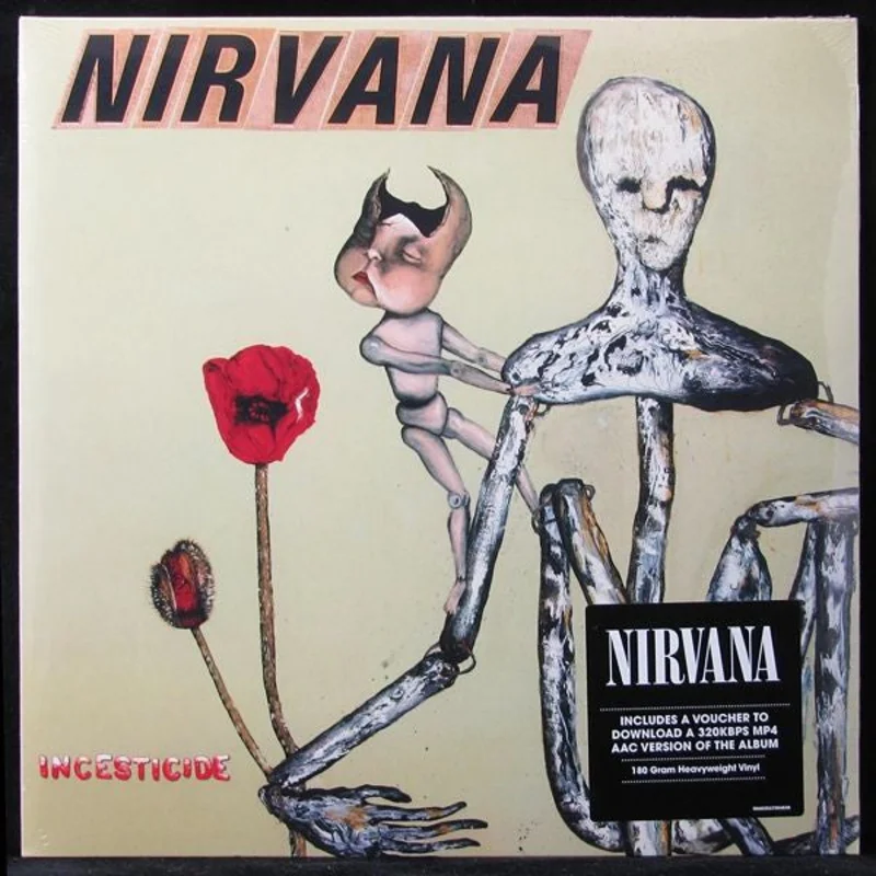 Nirvana - Incesticide (2xLP, Comp, M/Print, RE, RM, 25t) (Near Mint (NM or M-))