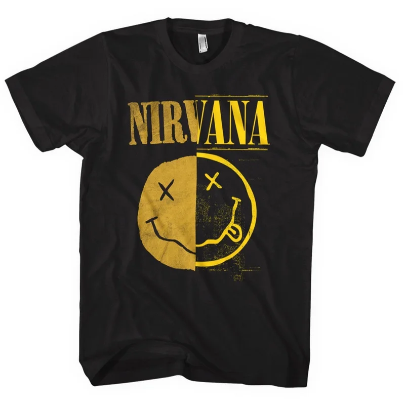 NIRVANA 'SPLIT SMILEY' T-SHIRT
