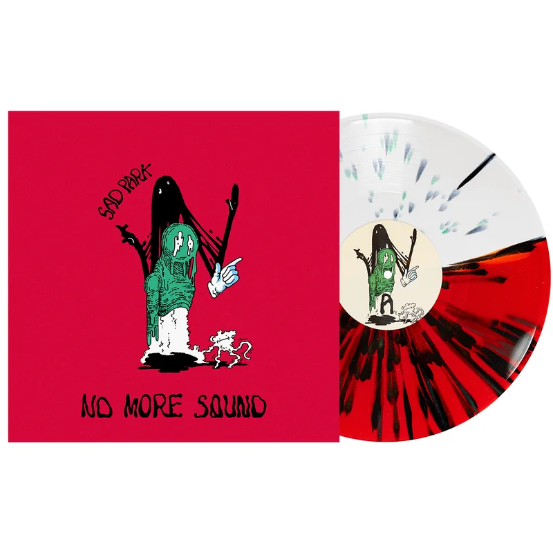 No More Sound - Half Blood Red/Half White W/ Green & Black Splatter LP