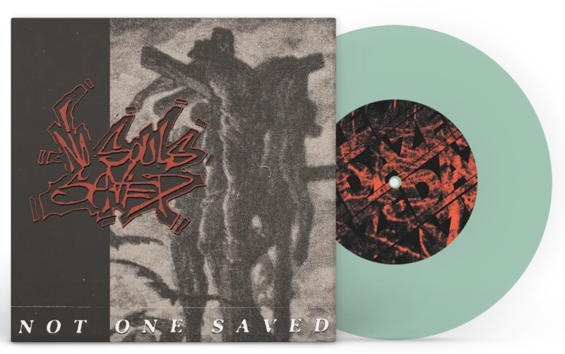 NO SOULS SAVED NO ONE SAVED 7" (Limited Edition  Only 100 made, Coke Bottle Clear 7" Vinyl)