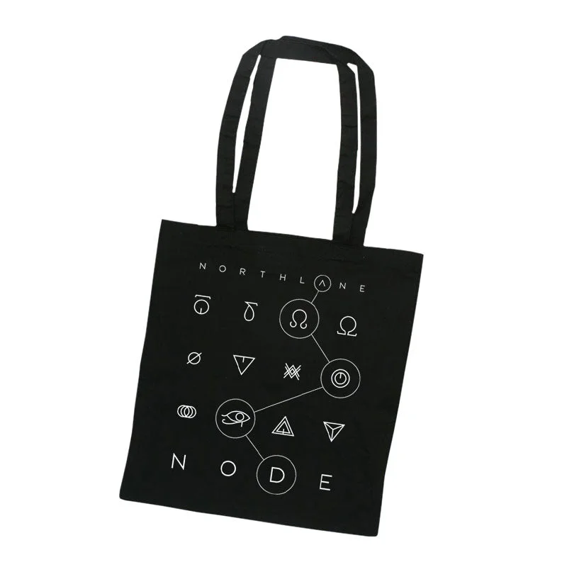 Node Black Tote Bag