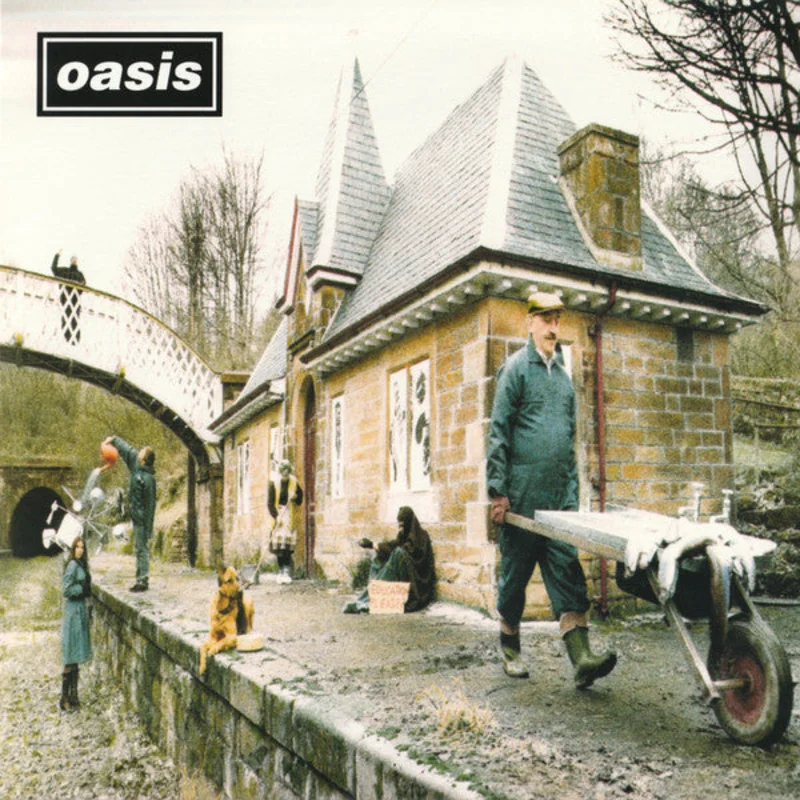 Oasis  - Some Might Say (7", Single, Ltd, Num, RE, Pea) (Mint (M))