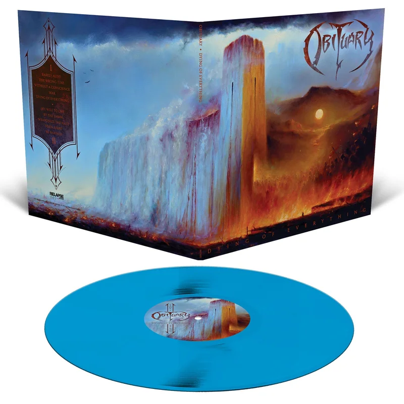 OBITUARY DYING OF EVERYTHING LP (Limited Edition  Only 250 made, Cyan Blue Vinyl)