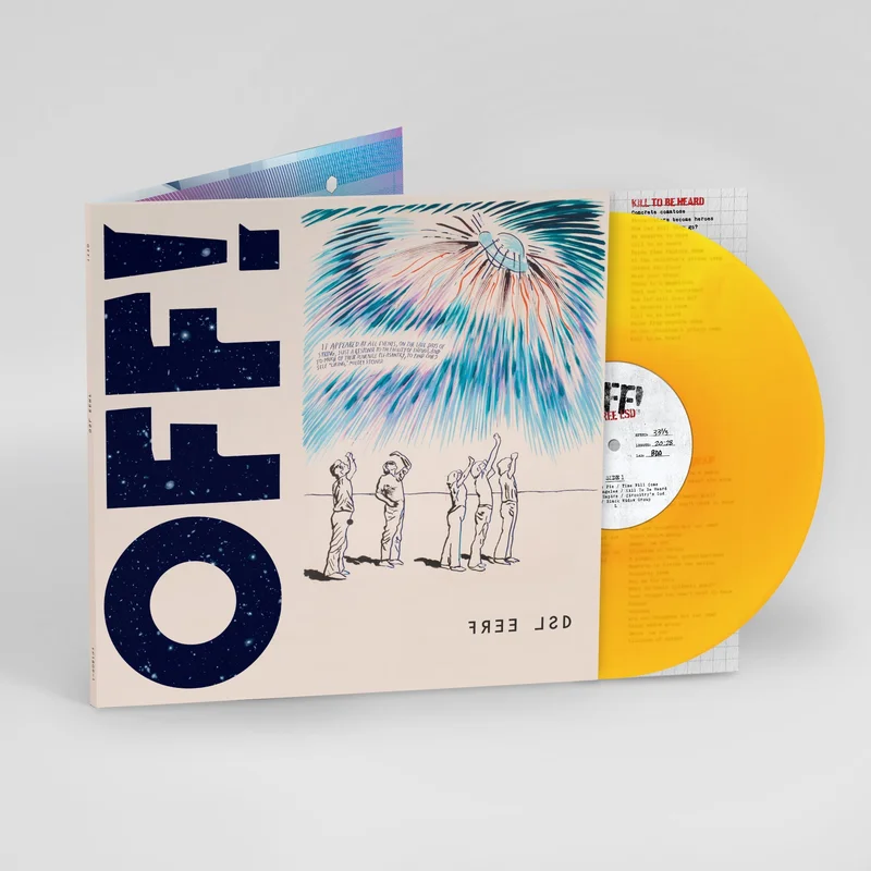 OFF! FREE LSD LP (Limited Edition  Only 400 made, Translucent Orange Vinyl)