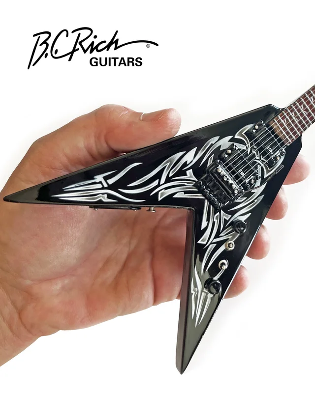 Official B.C. Rich Kerry King Tribal V Miniature Guitar Replica