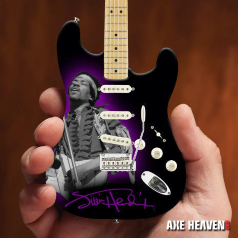 OFFICIALLY LICENSED JIMI HENDRIX MINI FENDER STRAT TRIBUTE GUITAR MODEL