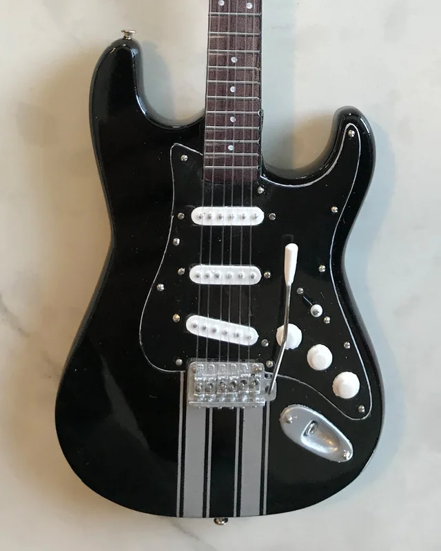 OFFICIALLY LICENSED KENNY WAYNE SHEPHERD MINI FENDER STRAT RACING STRIPES GUITAR MODEL