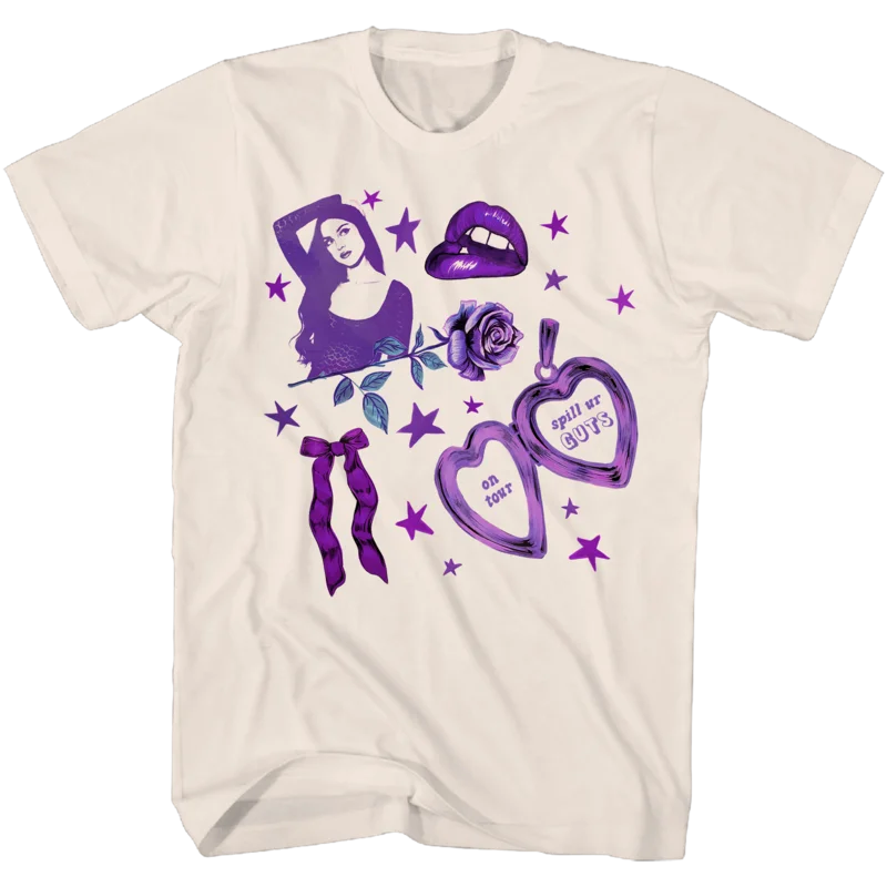 OLIVIA RODRIGO TAN TOUR COLLAGE T-SHIRT Tan