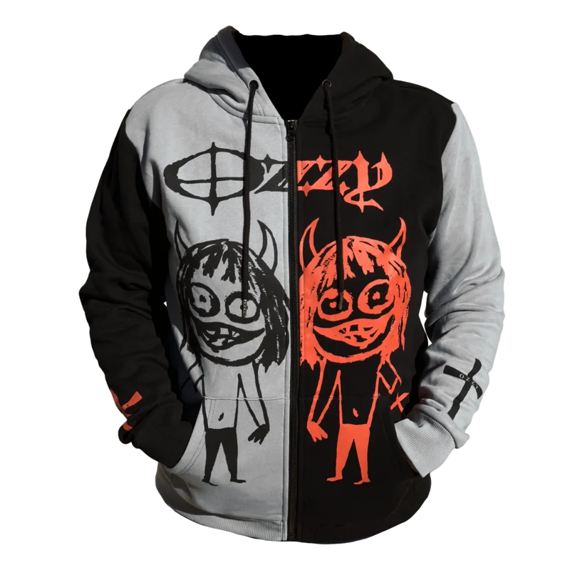 OZZY "90'S DEVIL DOODLE" LIMITED EDITION EXCLUSIVE CUT & SEW HOODIE