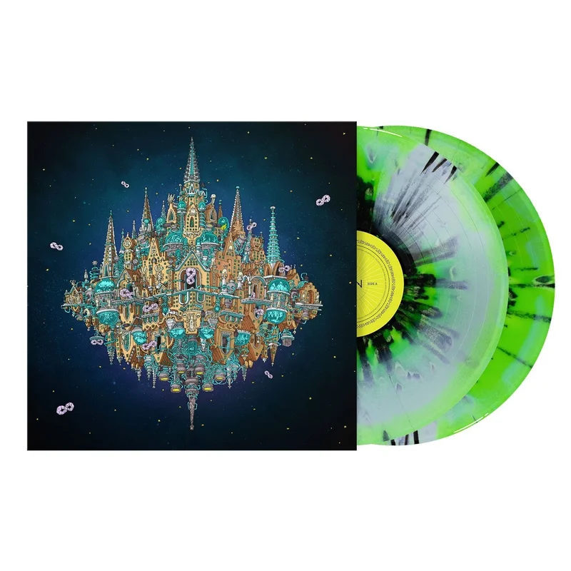 Pantheon White & Neon Green Smush w/ Black Splatter Double Vinyl LP