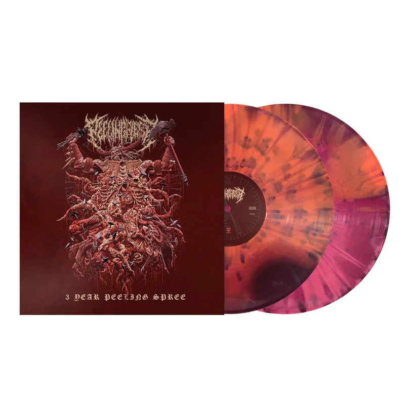 PEELINGFLESH '3 YEAR PEELING SPREE' 2LP (Peeling Spree Splatter Vinyl)