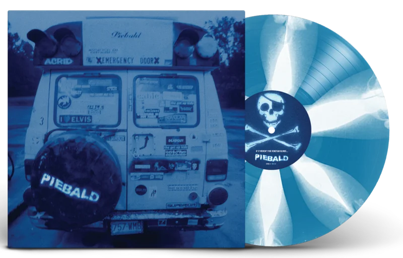 PIEBALD IF IT WEREN'T FOR VENETIAN BLINDS, IT WOULD BE CURTAINS FOR US ALL LP (Exclusive  Limited to 100, Blue/White Thunderbolts Vinyl)