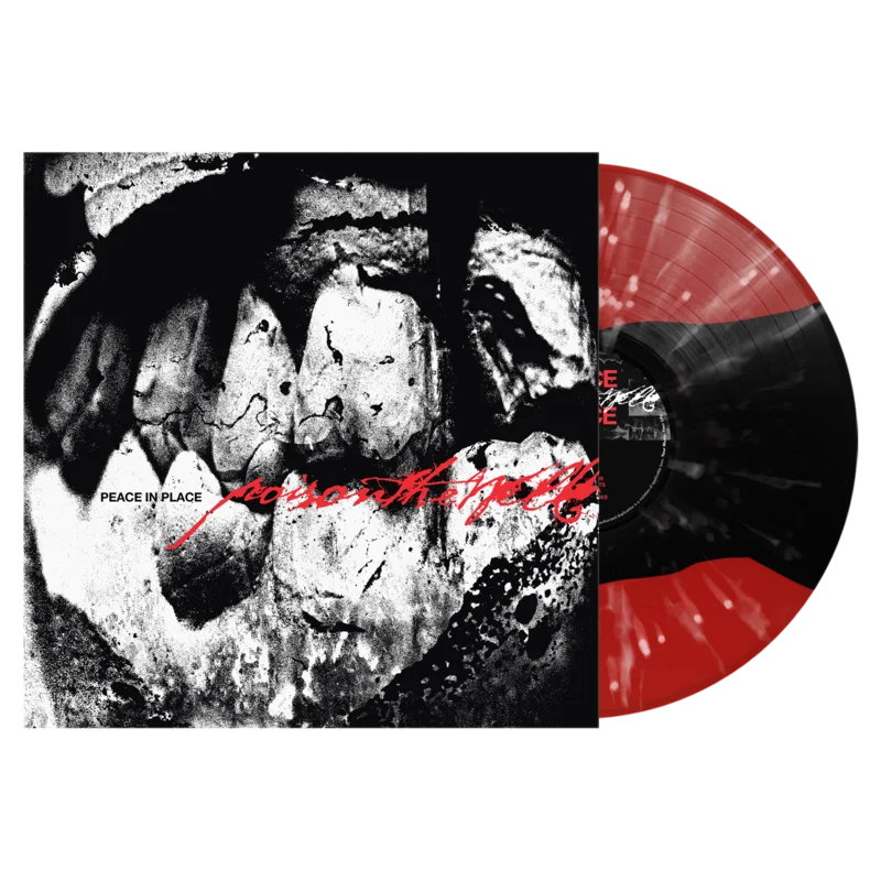 Poison The Well - Peace in Place Red & Black Tri-Stripe w/ White Splatter Vinyl