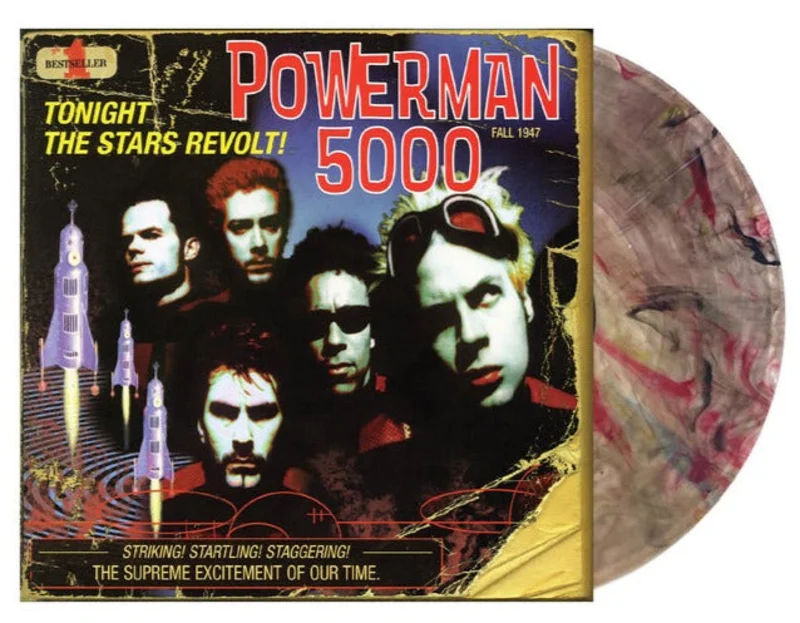 POWERMAN 5000 TONIGHT THE STARS REVOLT! LP (Limited Edition, Only 500 Made, Transparent Jungle Swirl Vinyl)