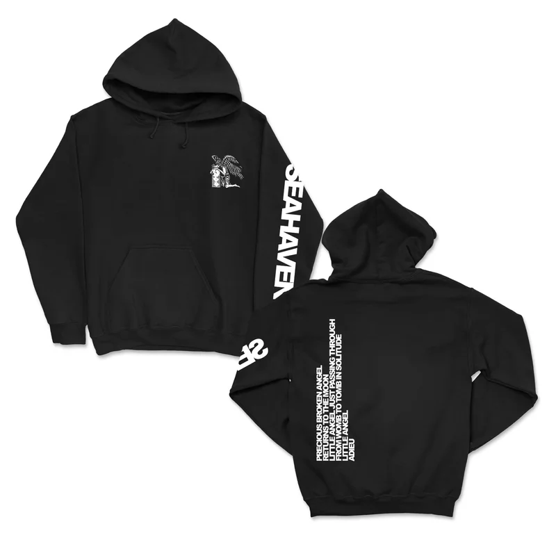 Precious Broken Angel - Black Pullover