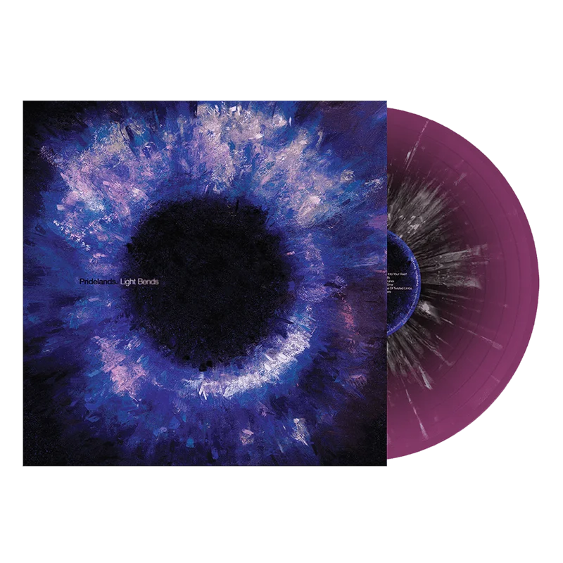 Pridelands - 'Light Bends' Black in Purple w/ White Splatter Vinyl LP