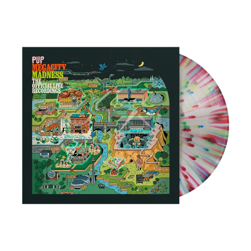 PUP 'MEGACITY MADNESS (The Official Live Recordings)' LP (Multicolor Splatter Vinyl)
