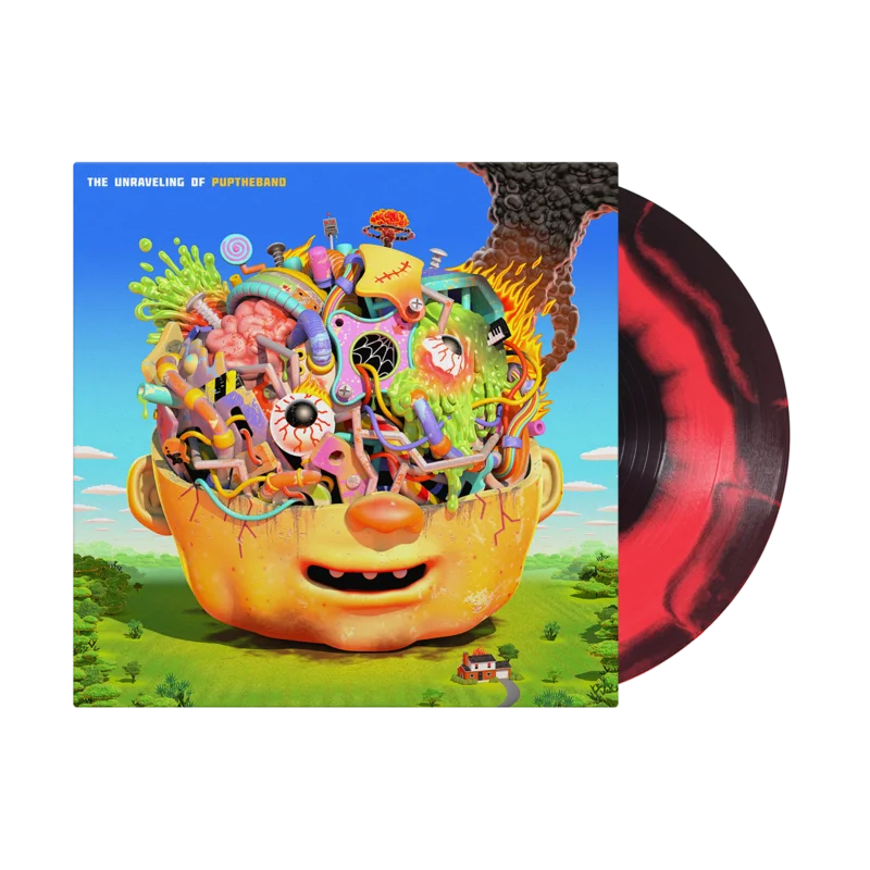PUP 'THE UNRAVELING OF PUPTHEBAND' LP (Neon Coral & Black Smush Vinyl)