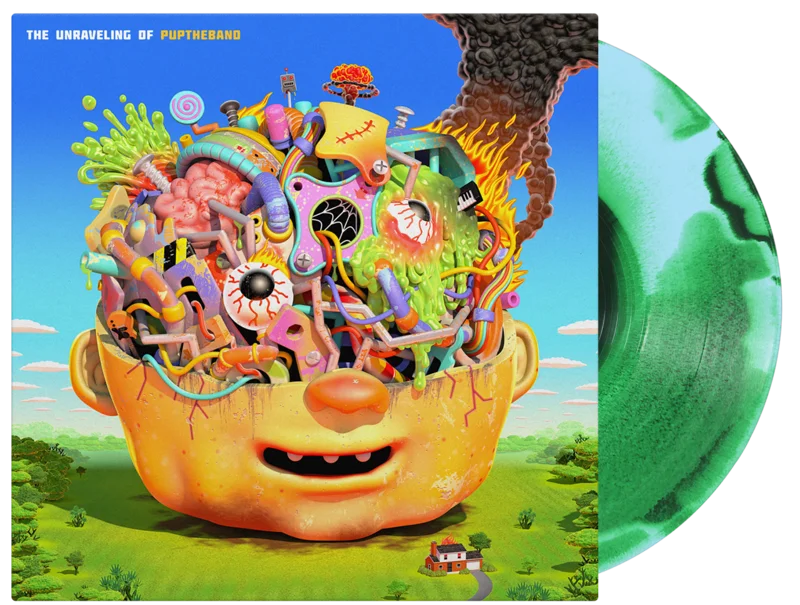 PUP 'THE UNRAVELLING OF PUPTHEBAND' LP (Limited Edition  Only 500 Made, Neon Green, Baby Blue, & Black Smush Vinyl)