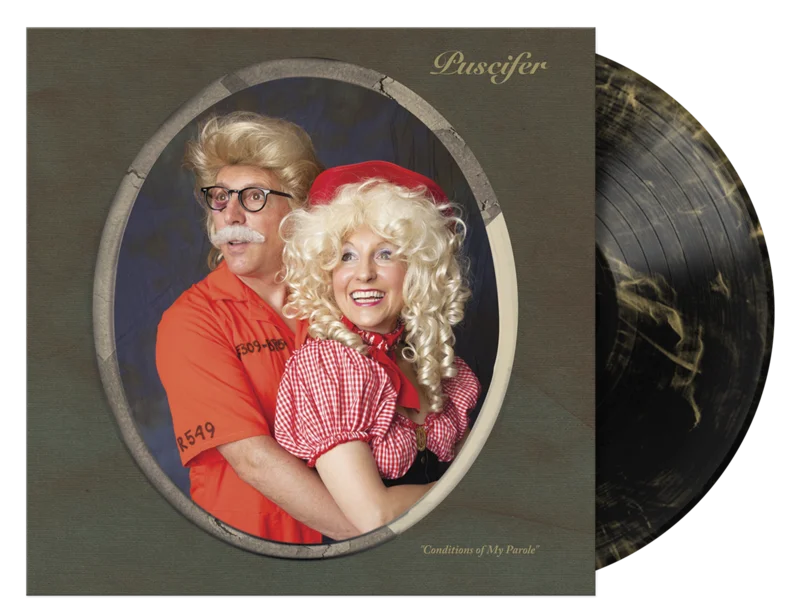 PUSCIFER CONDITIONS OF MY PAROLE 2LP (Limited Edition  Only 500 Made, Black & Gold Swirl Vinyl)