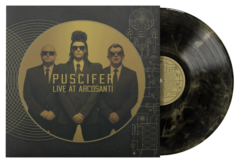 PUSCIFER 'LIVE AT ARCOSANTI' 2LP (Black & Gold Swirl Vinyl)