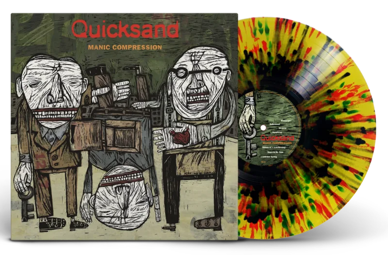 QUICKSAND MANIC COMPRESSION 30TH ANNIVERSARY LP (Exclusive  Limited to 400, Yellow Landmine Splatter Vinyl)