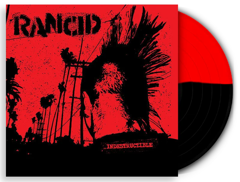 RANCID INDESTRUCTIBLE LP (Limited Edition  Only 300 made, Half Red / Half Black Vinyl)