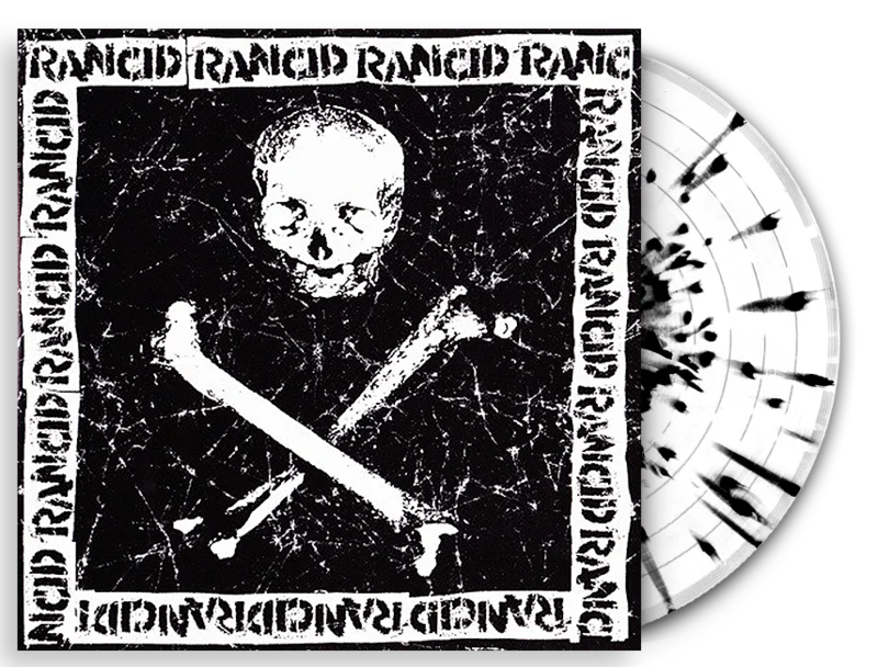 RANCID RANCID LP (Limited Edition  Only 250 made, White w/ Black Splatter Vinyl)