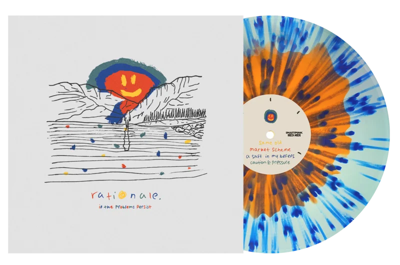 RATIONALE. IF THE PROBLEMS PERSIST LP (Limited Edition  Only 100 made, Orange in Blue w/ Dark Blue Splatter Vinyl)